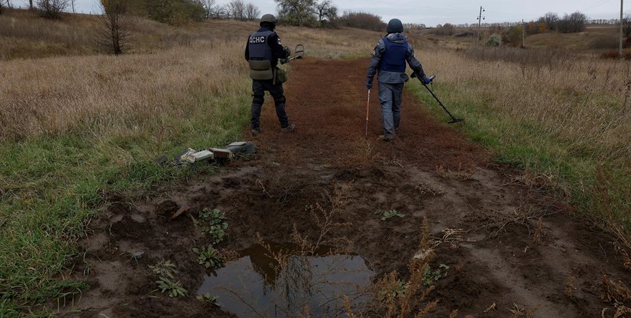 Херсон, Херсонская область, мины, ГСЧС, саперы, пиротехники