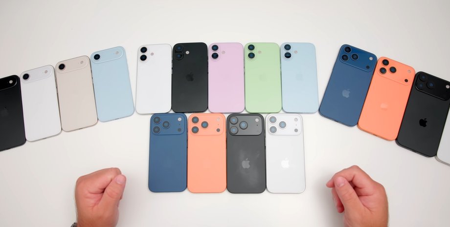 Смартфоны iPhone 17 всех цветов