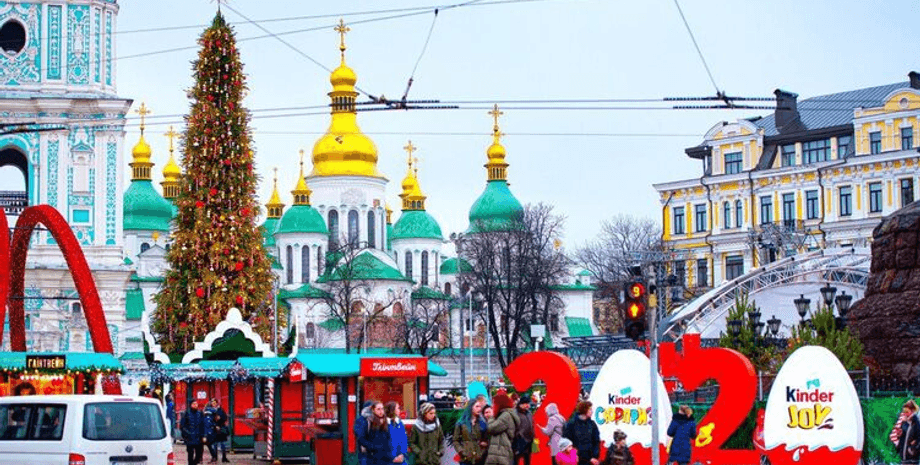 новый год, елка, киев, 2021