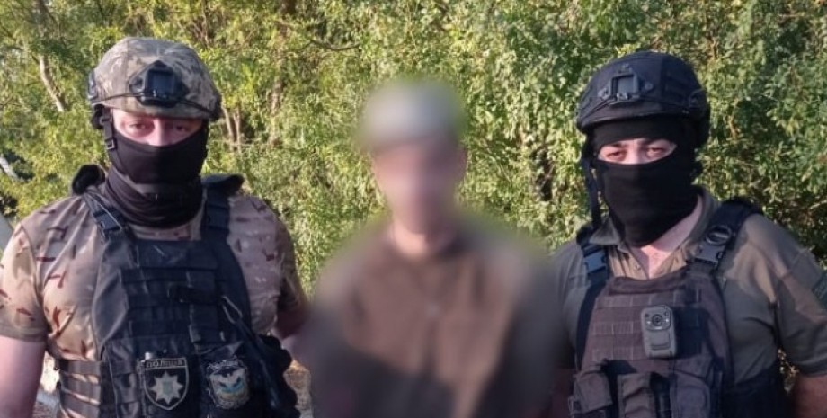 Law enforcement officers detained a 25-year-old military from Nikopol region, wh...