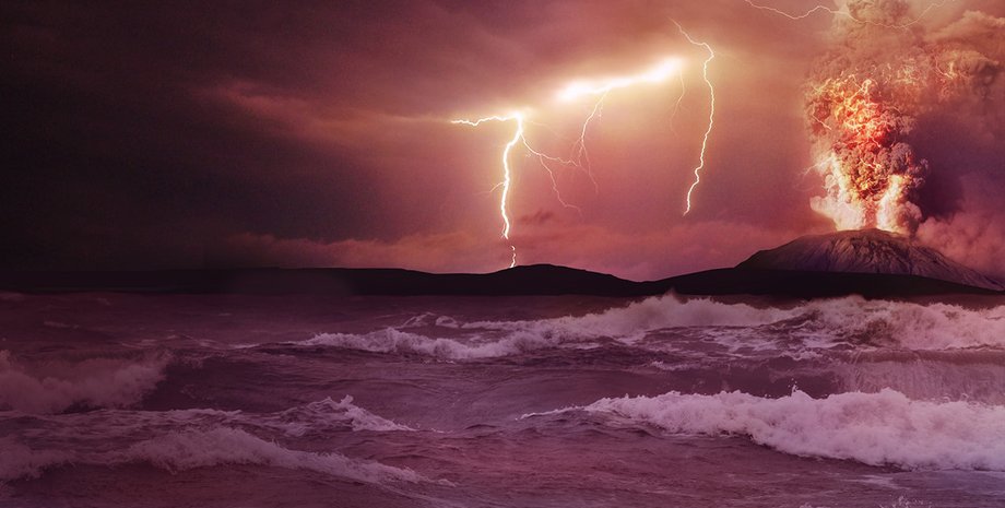 Ранняя Земля в представлении художника. NASA