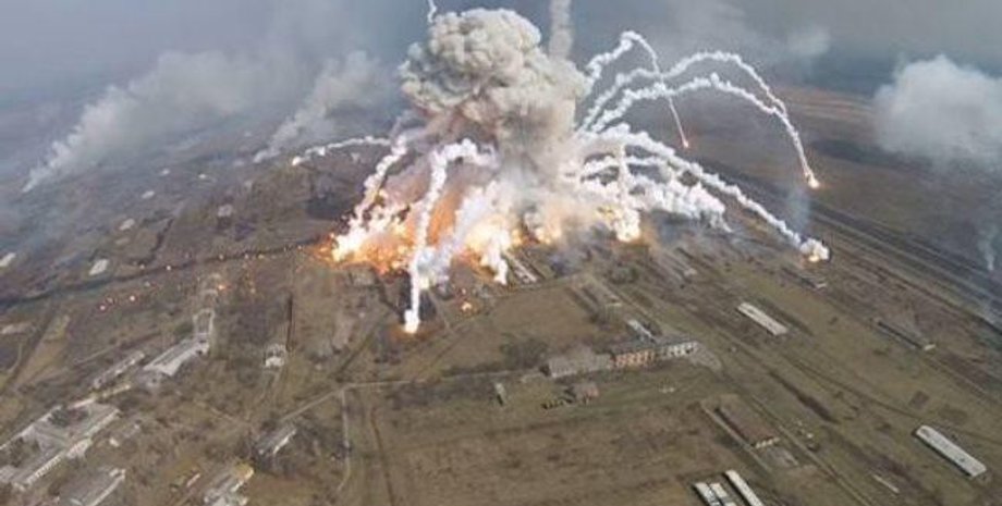 Взрывы на складе боеприпасов в Балаклее / Фото: РБК-Украина