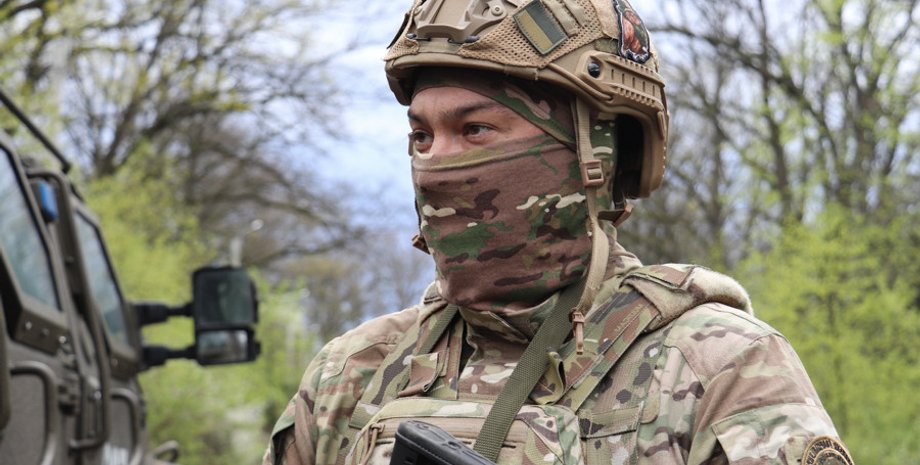 Гвардеец, Спартан, разведка, военнослужащий, Нацгвардия, война в Украине