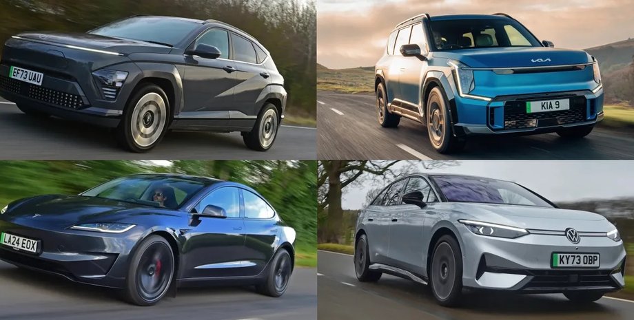 лучшие электромобили, электромобили 2025 года