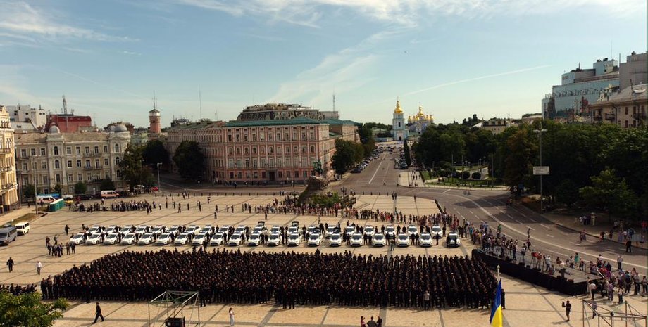 Полицейские в Киеве / Фото: Twitter.com/patrolpoliceua