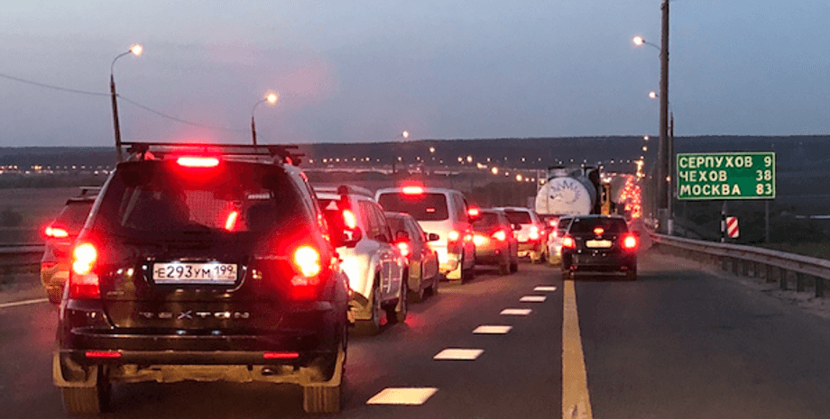 Крым, РФ, Россия, пробка, эвакуация, оккупанты, трасса, Крымский полуостров