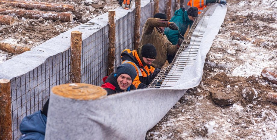 построение фортификации, фортификационные сооружения