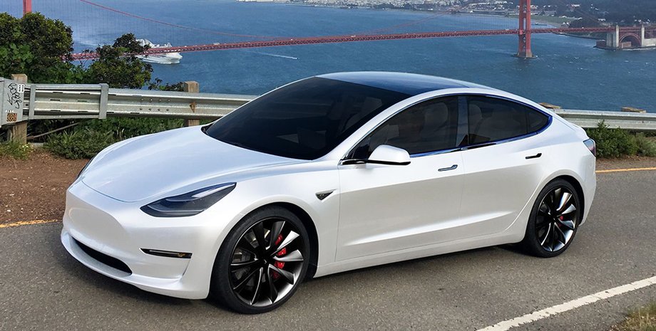 Tesla Model 3, электрокар
