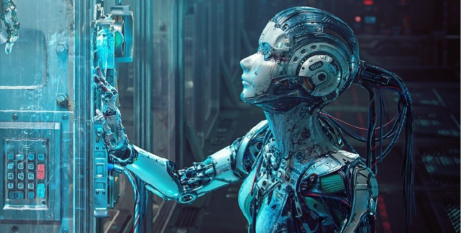 технологии, ИИ, робот