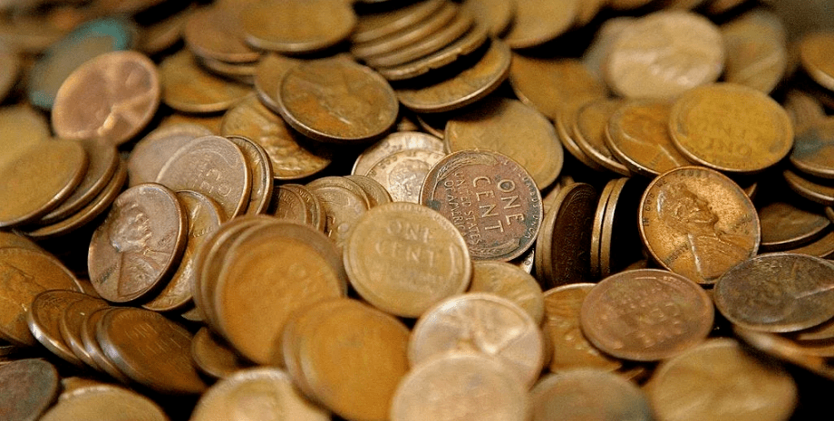 Монеты, деньги, находка, пенни