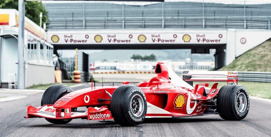 Ferrari F2003 GA, Ferrari F2003, авто Міхаеля Шумахера, авто Шумахера, болід Міхаеля Шумахера, болід Шумахера