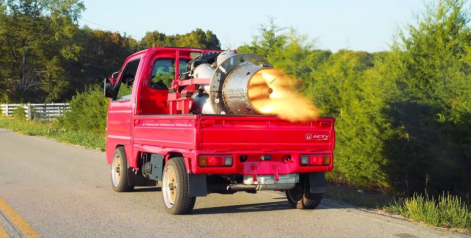 реактивне авто, реактивна вантажівка, Honda Acty