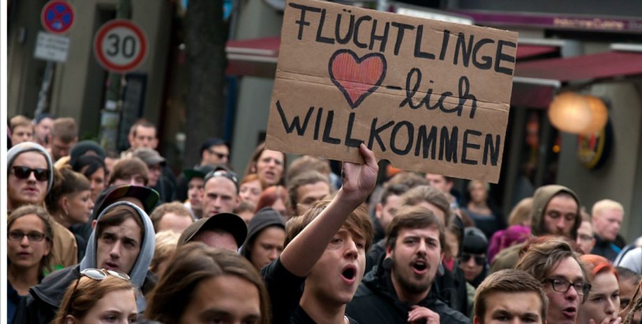 "Добро пожаловать, беженцы!", беженцы в Германии, Украинцы в Германии,