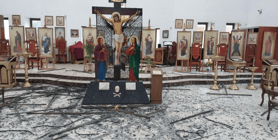 татарка, церква на татарці, Удари ЗС РФ по Києву 21 березня 2024 року, храм Православної Церкви України, Удари ЗС РФ по Києву 21 березня, церква, храм