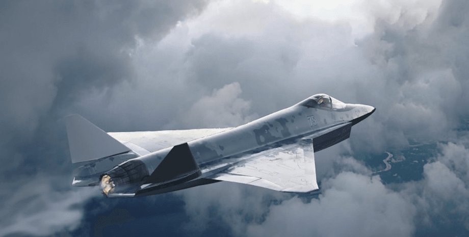 Истребитель Су-75 РФ полет истребителя Су-75