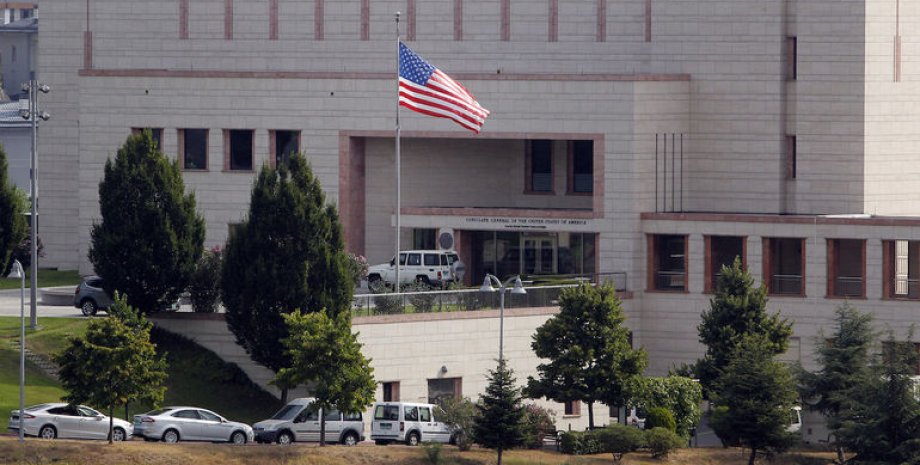 Посольство США в Анкаре / Скриншот: "112 Украина"