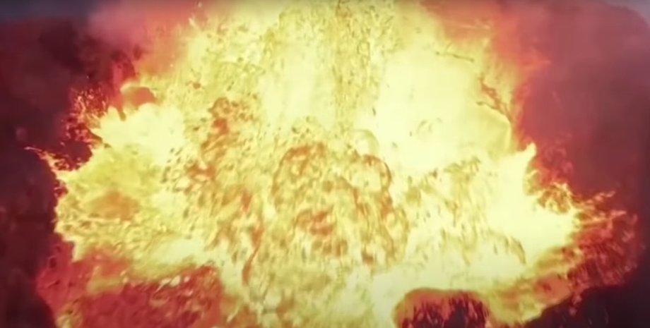 Фаградальсфьядль, вулкан, дрон