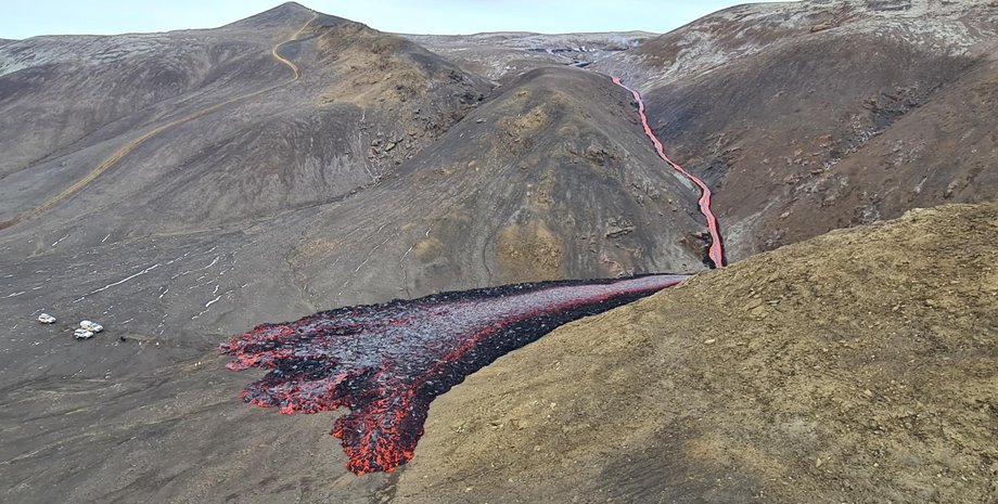 вулкан Фаградальсфьядль, извержение, вулкан