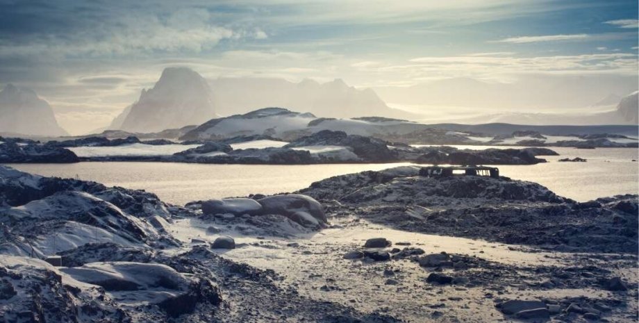 Антарктида, небо, почва, фото