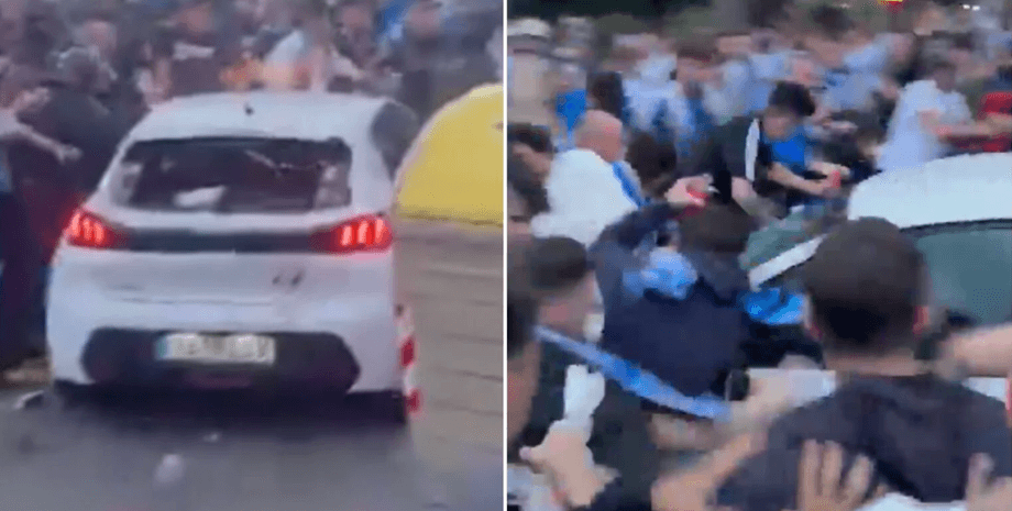 Наїзд, ДТП, аварія, Іспанія, Барселона, футбол, футбольні фанати, футбольні вболівальники