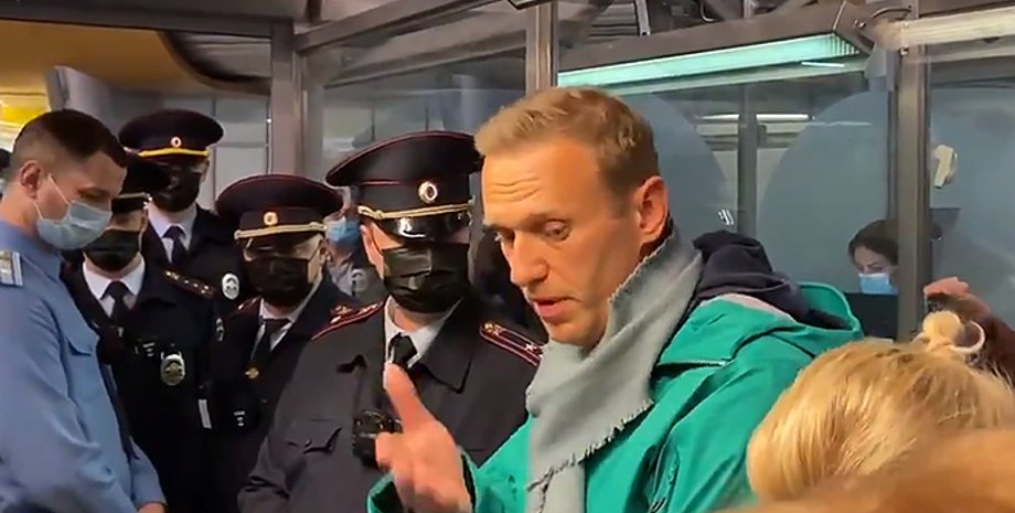 Навальный, задержание, Шереметьево, аэропорт, россия