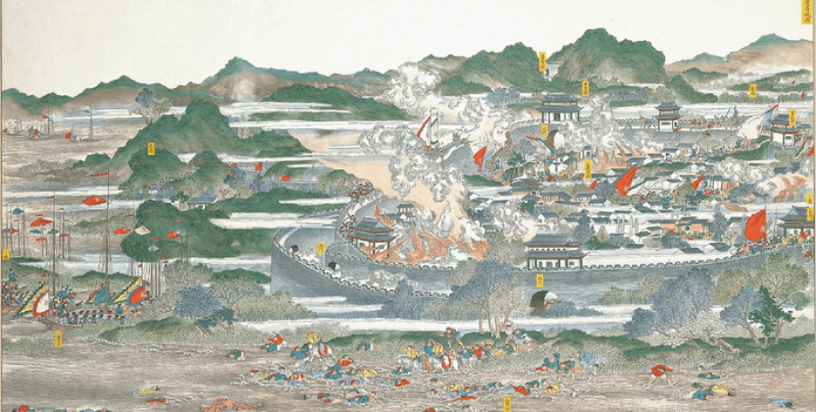 Сцена восстания Тайпинов, 1850-1864 годы Китай, династия, Цин, исследования, история, наука, время, фактор, расходы, рост населения, конкуренция, должность, катастрофа, голод, сельское хозяйство, хаос, экономика