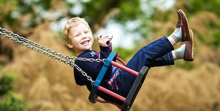 дети, качели