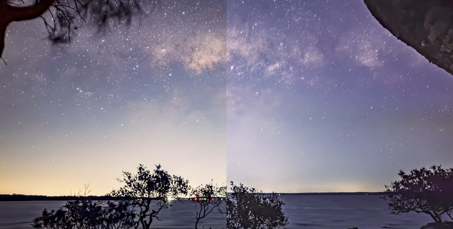 Фото чумацького шляху на iPhone 15 та iPhone 17