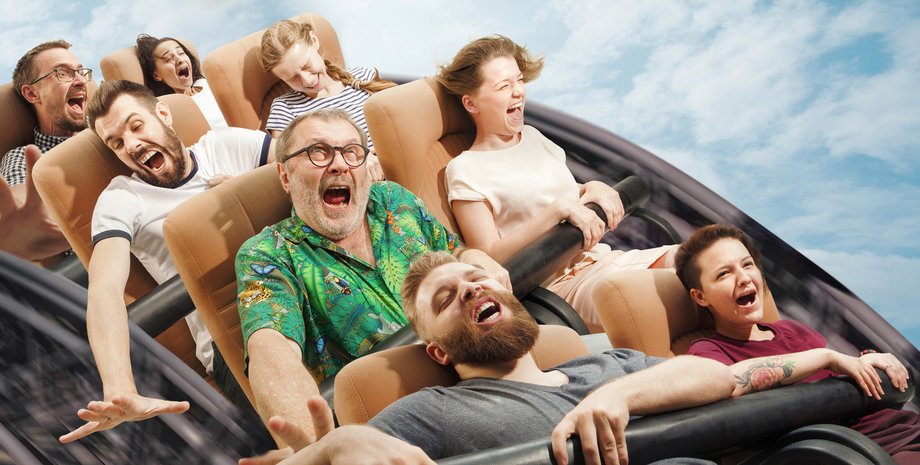 американские горки, экстрим, аттракционы