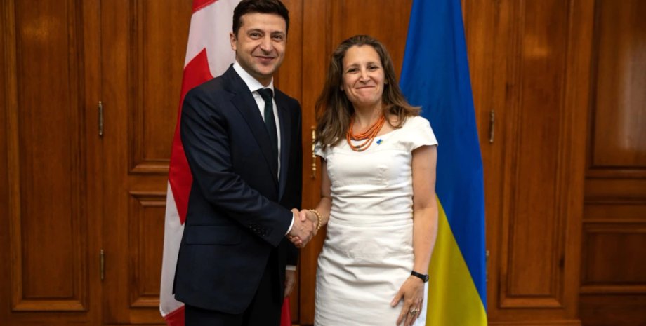 Володимир Зеленський Христя Фріланд Канада Україна