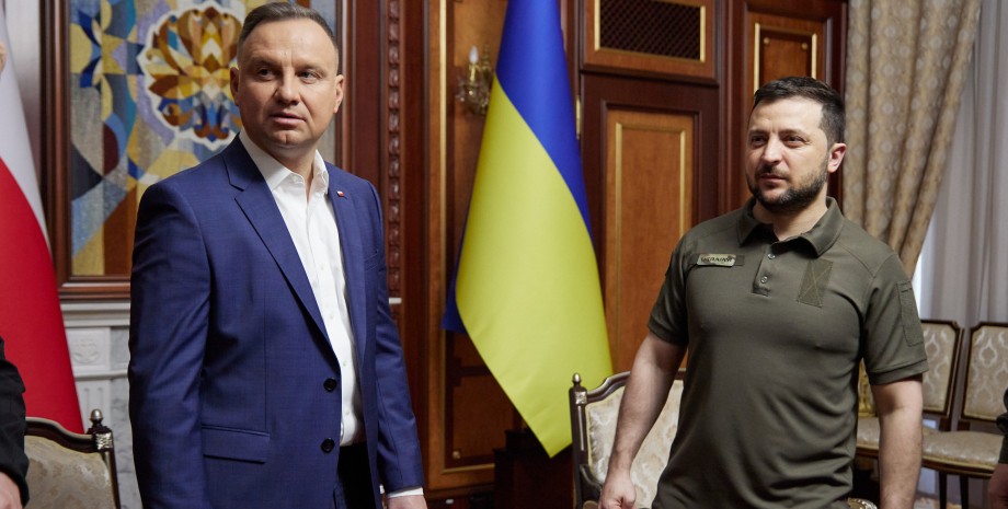 Анджей Дуда и Владимир Зеленский Анджей Дуда, Владимир Зеленский, Украина, Польша, фото