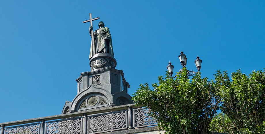 памятник, князь владимир, киев, фото