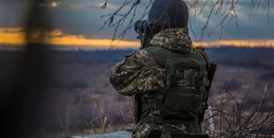 Украинский военный, ВСУ, Силы обороны, боец