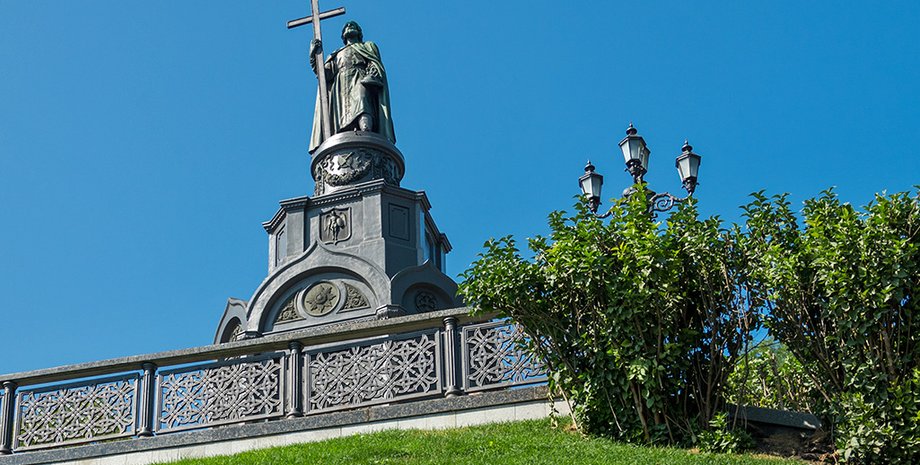 памятник, князь владимир, киев, фото