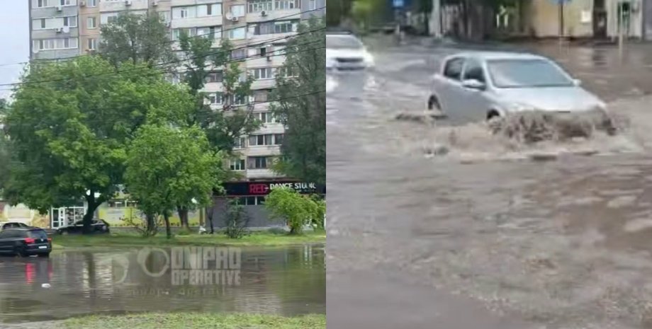 улицы днепра после дождей Ряд улиц под водой: в Днепре затопило разные районы города после сильного ливня (видео)