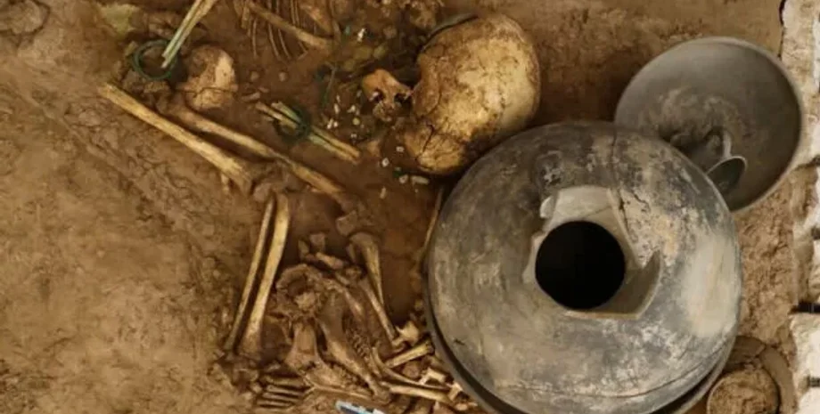 археологи, Тегеранский университет, древнее кладбище, провинция Казвин, центрально-западный Иран, детские останки, младенцы, эмбриони, лошади, козы, овцы, погребальные останки, скелеты, бронзовые бусы, железная уздечка, керамические находки