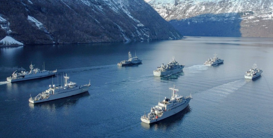 Корабли, НАТО, учения, Норвегия, самолеты