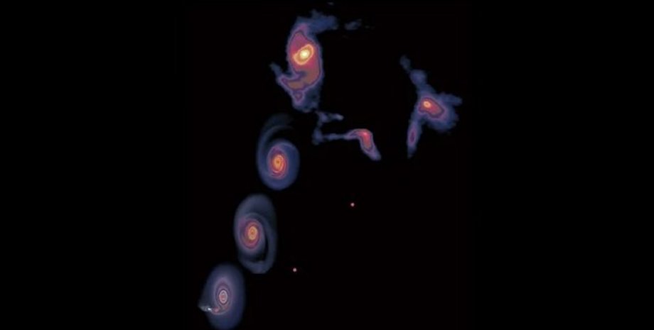 Протозвездный спиральный диск