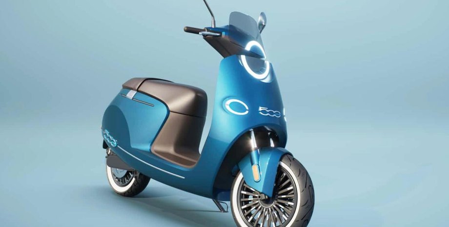 электроскутер фиат, FIAT 500, скутер FIAT, E-Moped 500, E-Moped 500