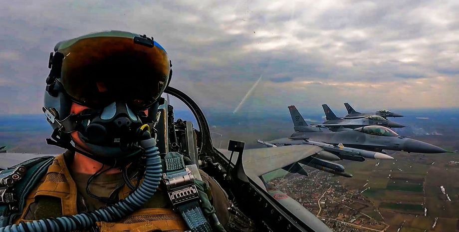 F-16, самолет F-16, истребитель F-16