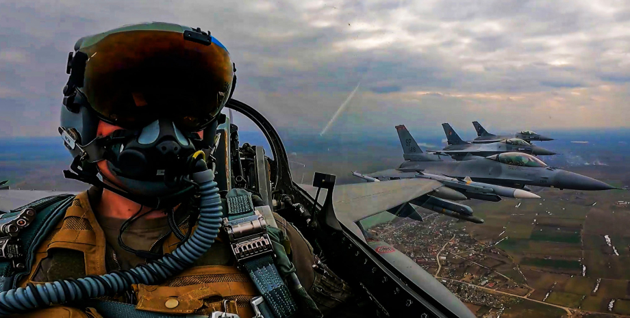 Пилот, F-16, летчик, самолет, истребитель, авиация, война в Украине