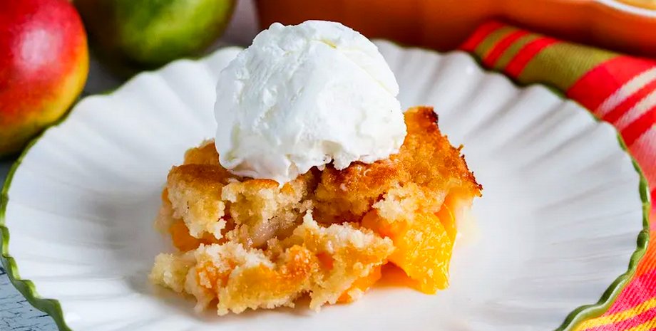 кобблер, десерт, манго, рецепт
