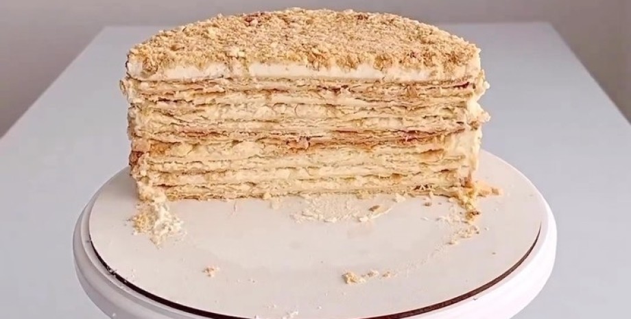 Пошаговый рецепт приготовления: Торт Наполеон