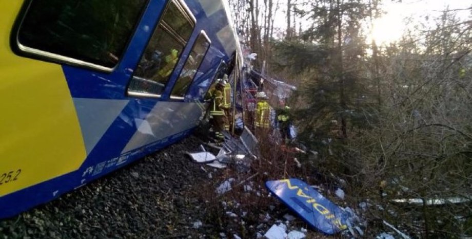 В Германии столкнулись пассажирские поезда / Фото: twitter.com / #BadAibling