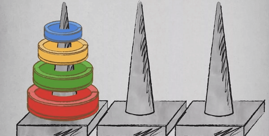 Головоломка, тест, тест на психопата, игра, задача, загадка, цветные диски, башни, тренировка мозга, улучшение памяти