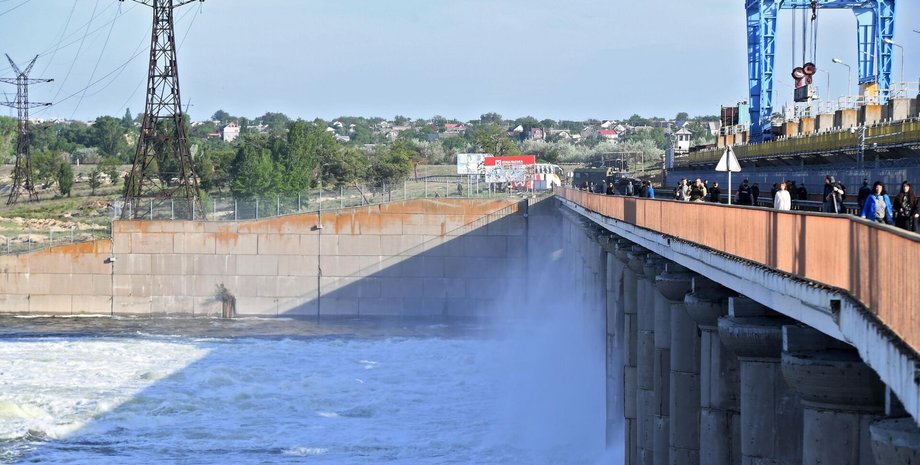 Каховская ГЭС, каховская дамба, дамба каховка, новая каховка дамба, дамба новая каховка