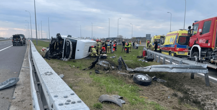 ДТП в Польше с участием украинцев в ДТП в Польше