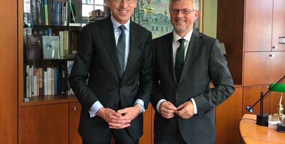 Бернард Вальдерзее и Андрей Мельник / Фото: twitter/MelnykAndrij