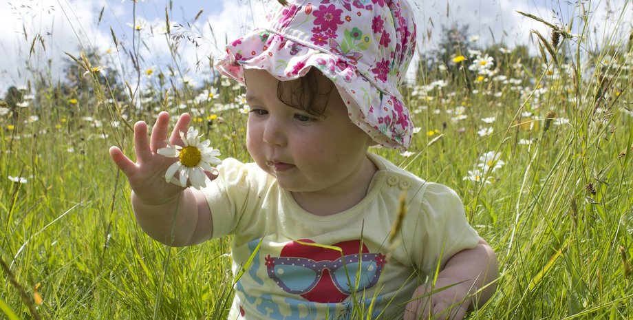 літо, дитина, сонячна погода