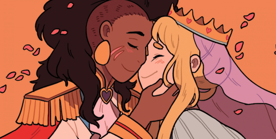 комикс, однополая любовь, принцесса+принцесса